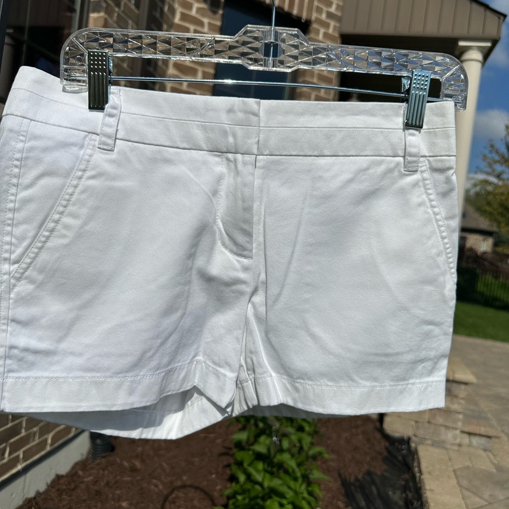 J. Crew White CHINO Shorts